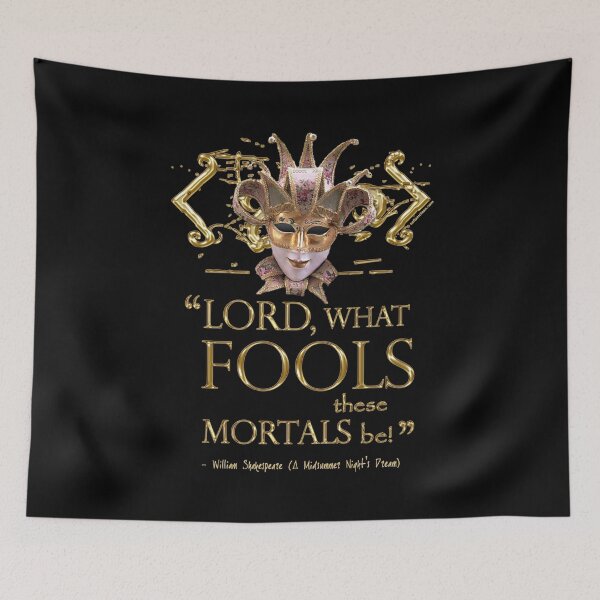 Item preview, Shakespeare Midsummer Night's Dream Fools Quote designed and sold by Styled Vintage.