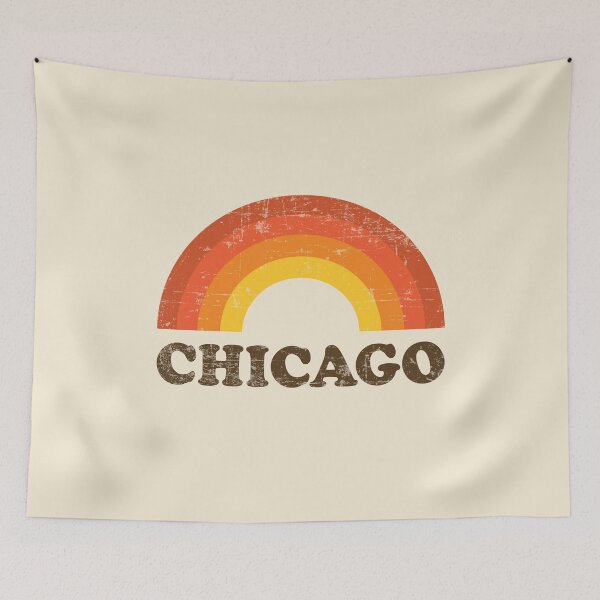 Item preview, Vintage Chicago Vacation Souvenir Retro Rainbow designed and sold by Delightfully Cynical.