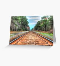 the tracks Greeting Card