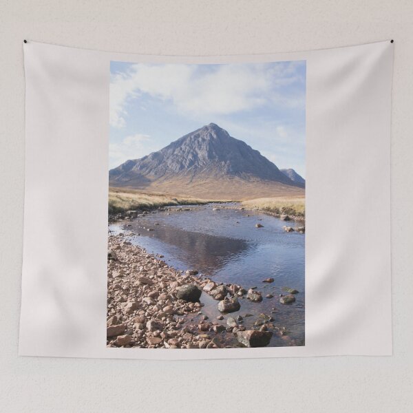 Item preview, Landscape  Buachaille Etive Mhor River Coupal Glencoe Scotland designed and sold by Stravaigin.