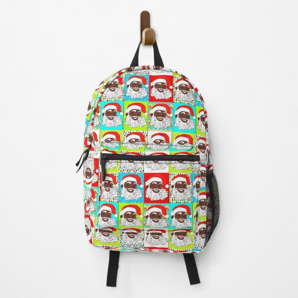 Item preview, Black Santa Claus Cartoon Bright Colors Colorful designed and sold by funnytshirtemp.