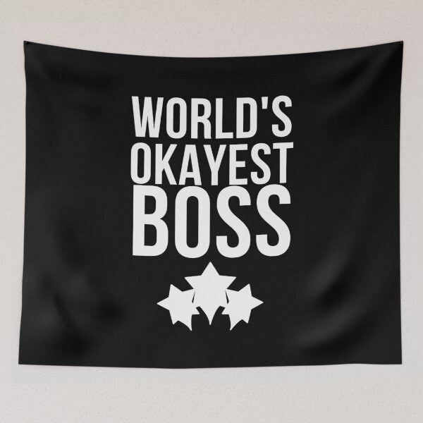 Item preview, Awesome "WORLD'S okeyest boss" DESIGNE designed and sold by Best-art.