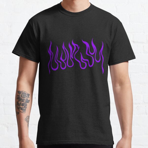 purple flames shirt