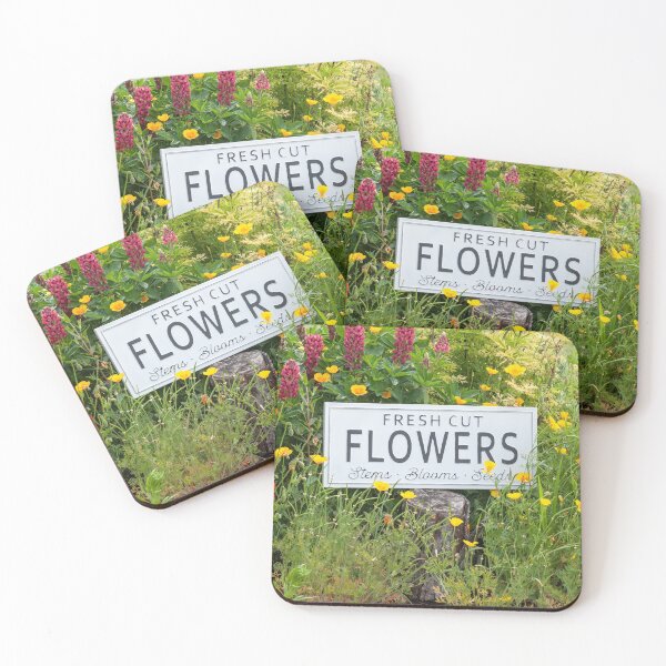 Item preview, Garden flowers with fresh cut flower sign 0769 designed and sold by simonbratt.