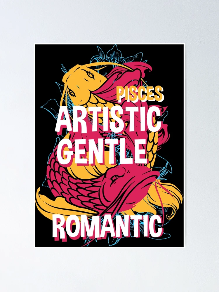 Thumbnail 1 of 3, Poster, PISCES Star Sign Design designed and sold by AABUZ.
