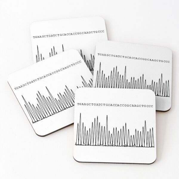Item preview, Sequencing Chromatogram, black designed and sold by RosArt100.