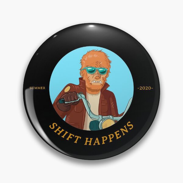 Item preview, Shift Happens - Biker Werewolf Blue Background Variant designed and sold by Figmenter.