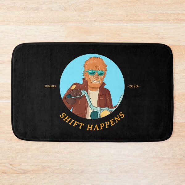 Item preview, Shift Happens - Biker Werewolf Blue Background Variant designed and sold by Figmenter.