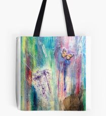 Taraxacum Glow Layered Beeswax Art Tote Bag