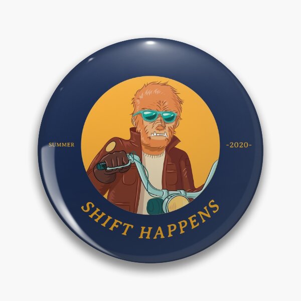 Item preview, Shift Happens - Biker Werewolf OrangeBackground Variant designed and sold by Figmenter.