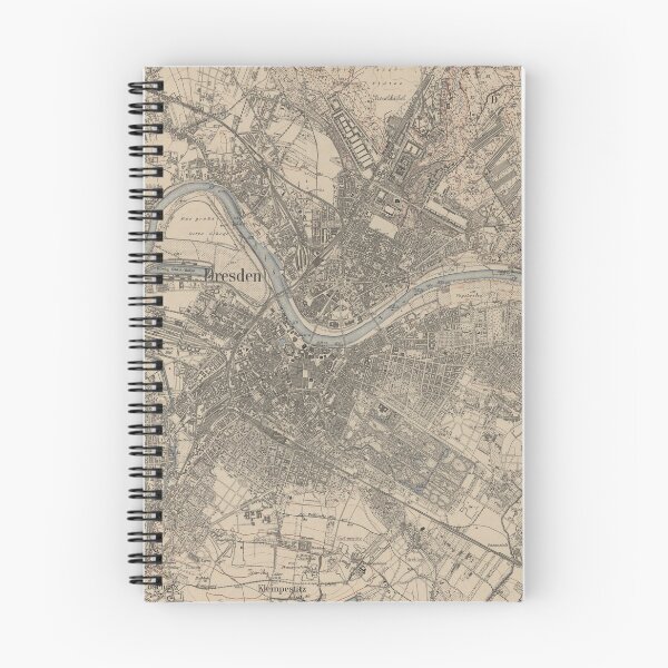 Item preview, Vintage Map of Dresden Germany (1904) designed and sold by BravuraMedia.