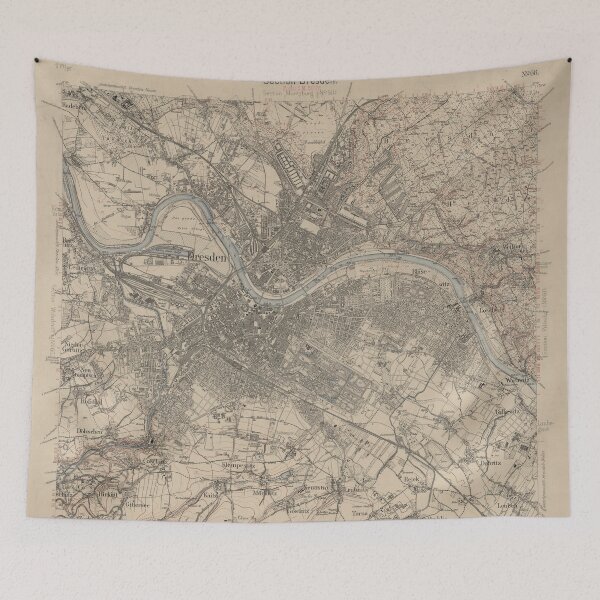 Item preview, Vintage Map of Dresden Germany (1904) designed and sold by BravuraMedia.