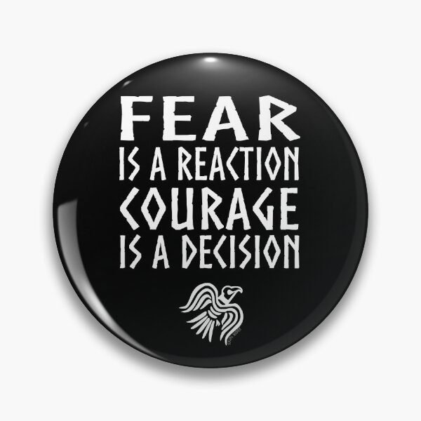 Item preview, Fear and courage, viking wisdom designed and sold by Death Rock Tee.