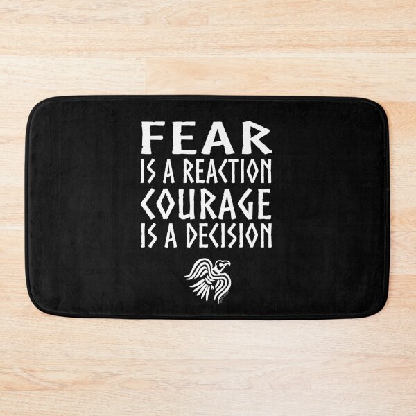 Item preview, Fear and courage, viking wisdom designed and sold by Death Rock Tee.