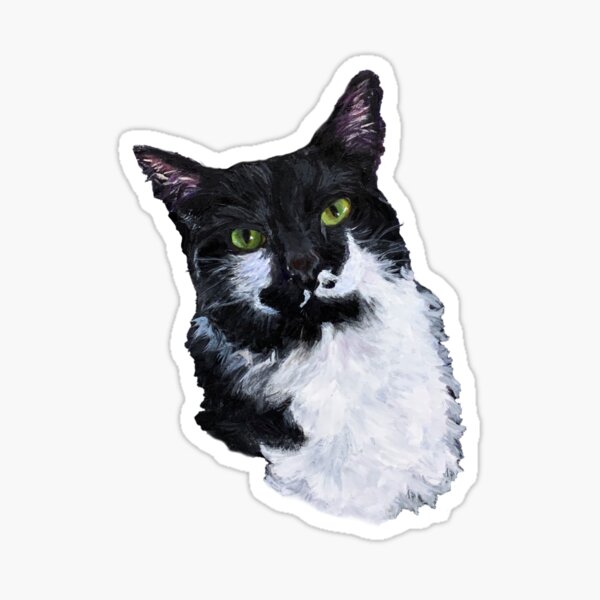 The Eyes Have It, Tuxedo Cat Sticker