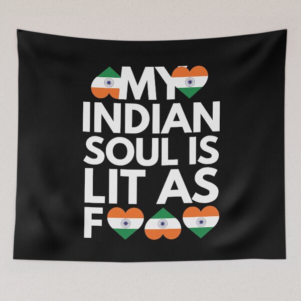Item preview, My Indian Soul is Lit AF designed and sold by HelloFromAja.