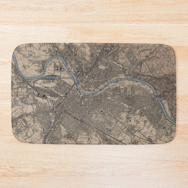 Item preview, Vintage Map of Dresden Germany (1910) designed and sold by BravuraMedia.