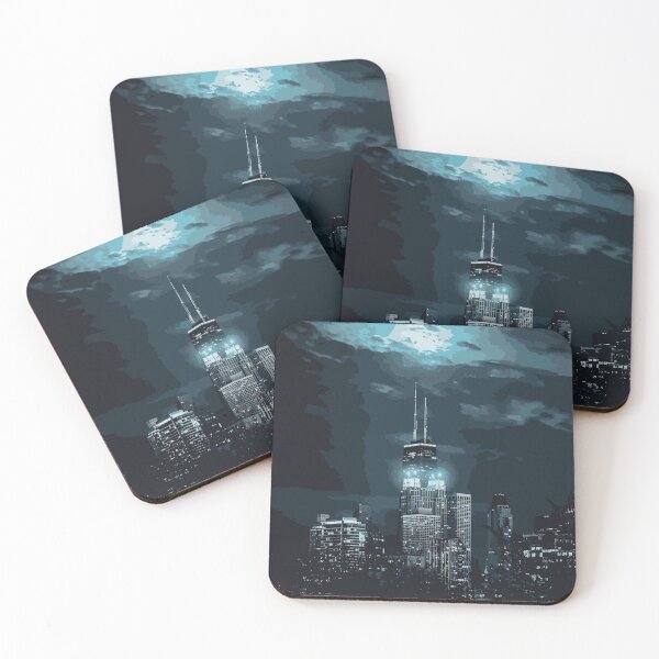 Item preview, turned-on-building-lights-under-cloudy-sky designed and sold by --Andrii--.