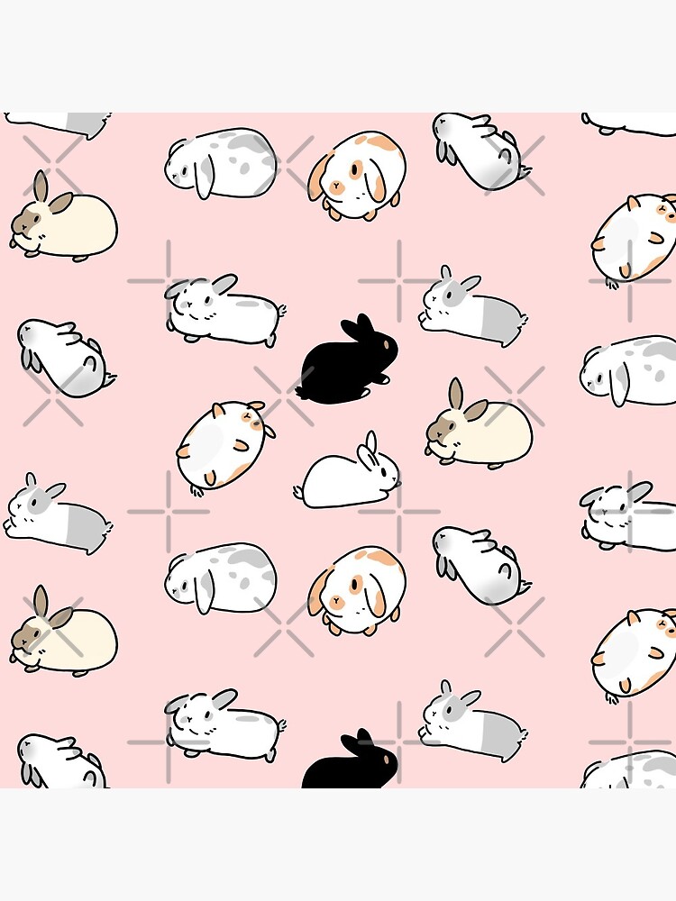 Thumbnail 3 of 3, Pin, Bunny Rabbits designed and sold by ohmylettering.