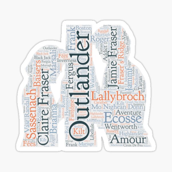 Aperçu de l'œuvre Outlander, Jamie et Claire créée et vendue par OutlanderAddict.