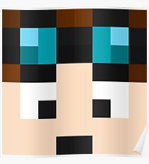 TheDiamondMinecart Minecraft skin Poster