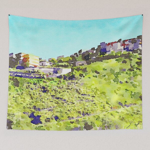Item preview, Buildings on the hill designed and sold by Giuseppe Cocco.