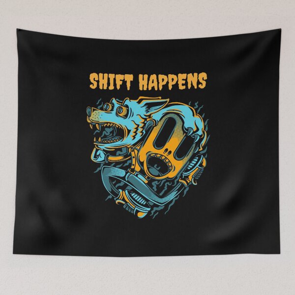 Item preview, Shift Happens Crazy Werewolf - Cyan Variant designed and sold by Figmenter.