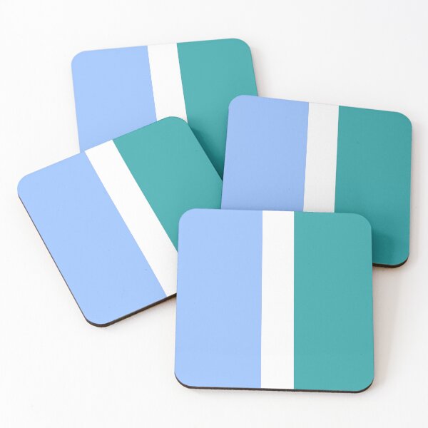 Item preview, Tricolor blue green white designed and sold by Abstractlara.