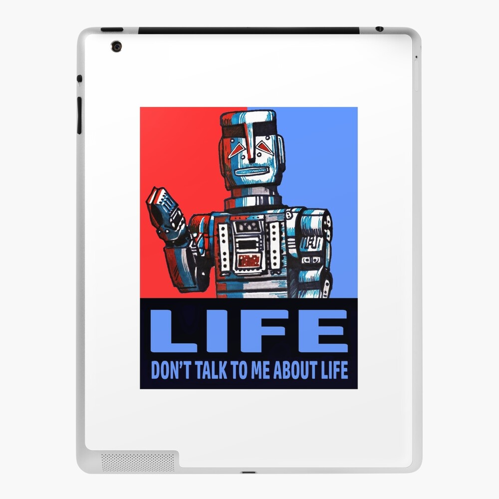 Marvin Der Paranoid Android Hitchhikers Leitfaden Zur Galaxie Ipad Hulle Skin Von Harmonks Redbubble