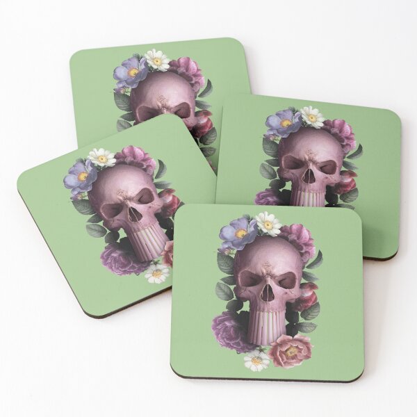Item preview, skull and flowers and long teeth 04 designed and sold by Radu-Gabriel.