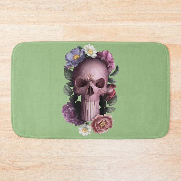 Item preview, skull and flowers and long teeth 04 designed and sold by Radu-Gabriel.