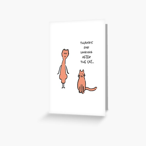 "Thanks For Looking After The Cat Doodle Characters see my page