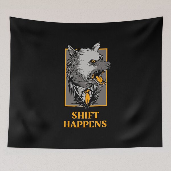 Item preview, Shift Happens -  Funny Boss Werewolf in a Suit designed and sold by Figmenter.