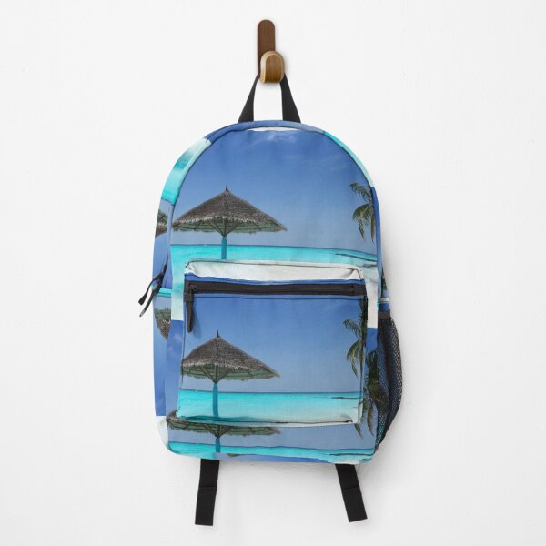 Item preview, Blue Beach Teal Ocean Waves Tiki Hut Paradise designed and sold by PowerfulPrinted.