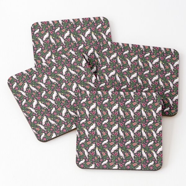 Item preview, Australian Native Birds and Flowers - Bottlebrush and Cockatoo designed and sold by Annalee Beer.