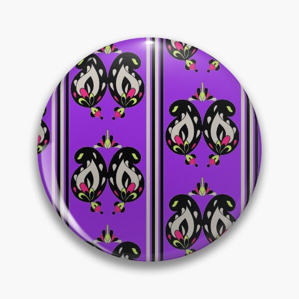 Item preview, Black Paisleys - Popping Purple designed and sold by BumbleChynxBee.