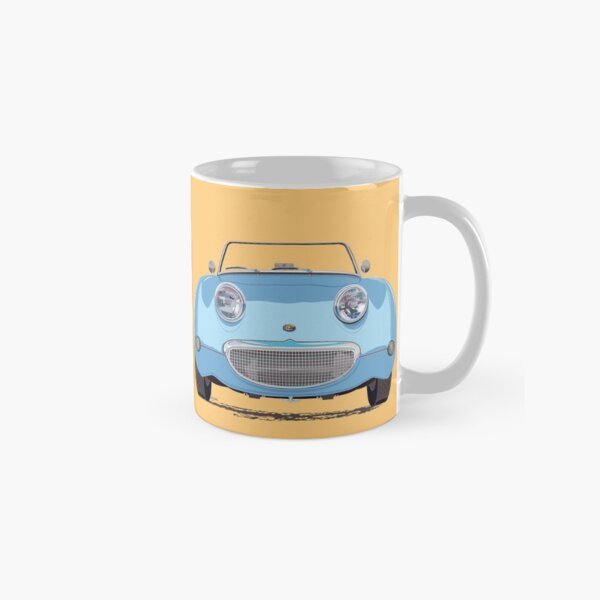 Iris Blue Frogeye/Bugeye Sprite, the little Austin Healey – with a big smile! Classic Mug