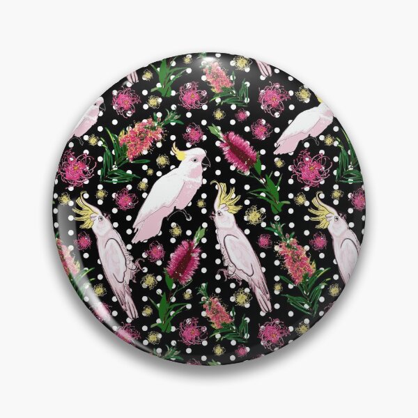 Item preview, Australian Native Birds and Flowers - Bottlebrush and Cockatoo designed and sold by Annalee Beer.