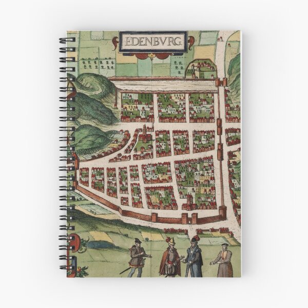 Item preview, Vintage Map of Edinburgh Scotland (1580) designed and sold by BravuraMedia.