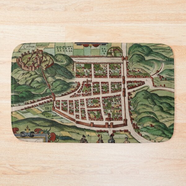 Item preview, Vintage Map of Edinburgh Scotland (1580) designed and sold by BravuraMedia.