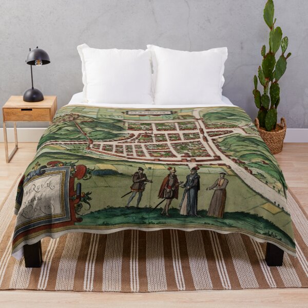 Item preview, Vintage Map of Edinburgh Scotland (1580) designed and sold by BravuraMedia.