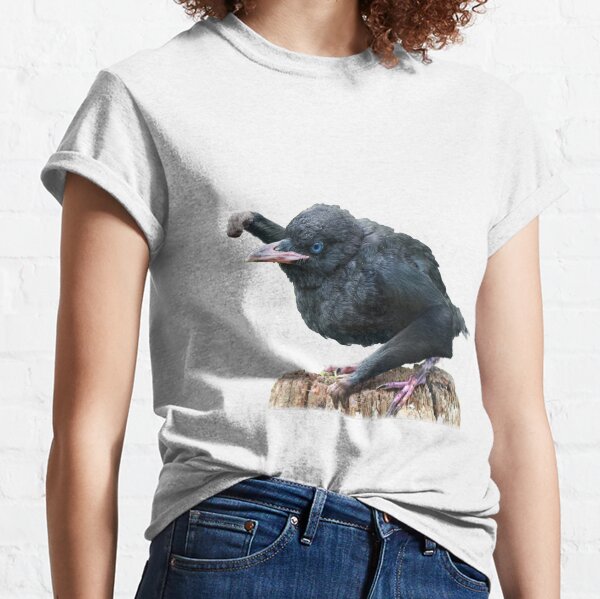Fist bumping baby Gibbon Raven Classic T-Shirt
