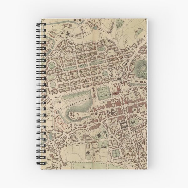 Item preview, Vintage Edinburgh Scotland Map (1851) designed and sold by BravuraMedia.