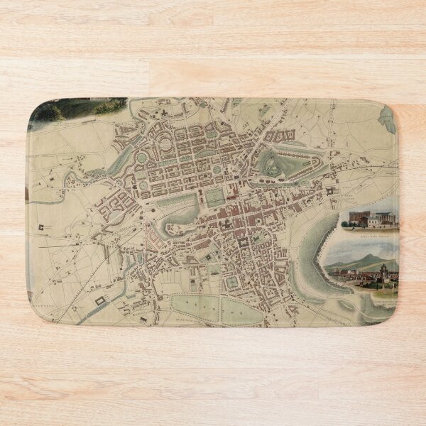 Item preview, Vintage Edinburgh Scotland Map (1851) designed and sold by BravuraMedia.