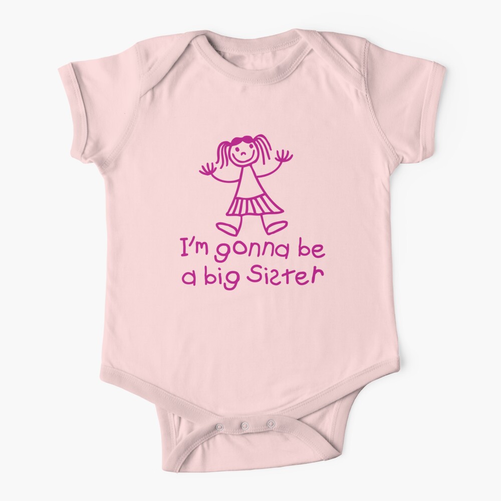 texto Agresivo mecanógrafo Body para bebé «Voy a ser una hermana mayor» de LaundryFactory | Redbubble