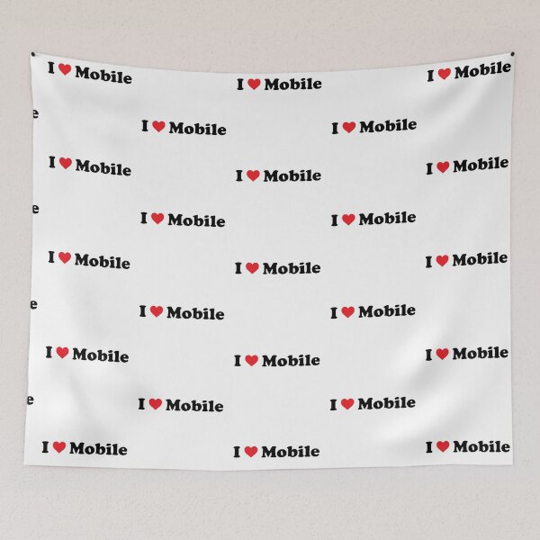 Item preview, I Love Mobile designed and sold by Novel Gifts.