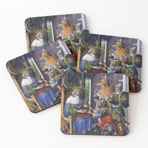 Item preview, King David and the Three Valiants - Barthelemy d'Eyck - c1410 designed and sold by CrankyOldDude.
