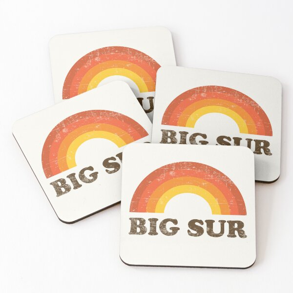 Item preview, Vintage Big Sur Vacation Souvenir Retro Rainbow designed and sold by Delightfully Cynical.