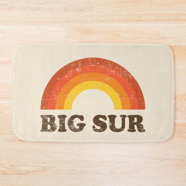 Item preview, Vintage Big Sur Vacation Souvenir Retro Rainbow designed and sold by Delightfully Cynical.