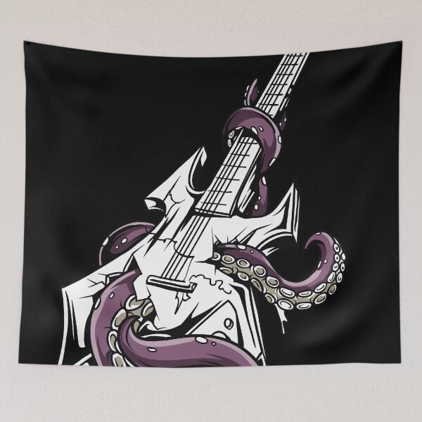 Item preview, Guitar Pierced by the Evil Octopus designed and sold by Reyu ..